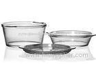 Transparent Crystal Pyrex Glass Casserole Pot For Food 1400ml Easy Washing