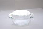 Eco-Friendly Round Small Glass Casserole Dish With Lid 1500ml