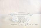 Round Transparent Pyrex Glass 20cm Steamer For Microwave Oven
