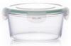 Durable Water Tightness Pyrex Glass Food Storage Container Round Shape