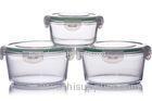 Classical Borosilicate Round Glass food storage Containers for oven