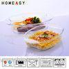 Eco-Friendly Clear Borosilicate Glass Baking Dish For Oven And Dishwasher