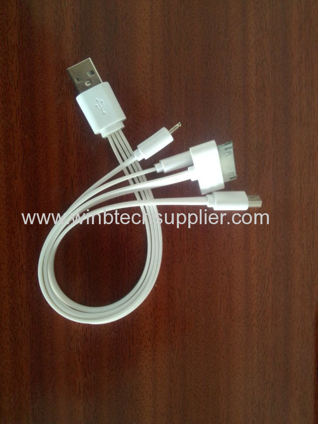 3in1 usb charger cable retractable usb cable for your mobile phones 