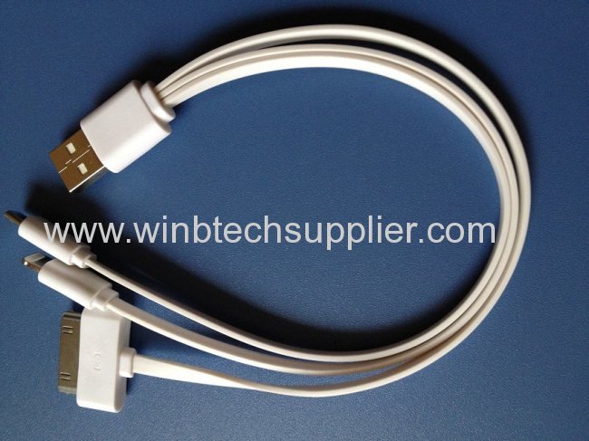 3in1 usb charger cable retractable usb cable for your mobile phones 