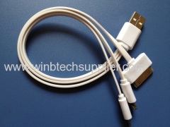 3in1 usb charger cable retractable usb cable for your mobile phones
