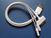 white micro hight quality usb cable 3in1 usb cable