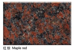 Natural Polished Maple Red Granite Slab