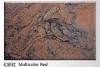 NATURAL MULTICOLOR RED granite cutting