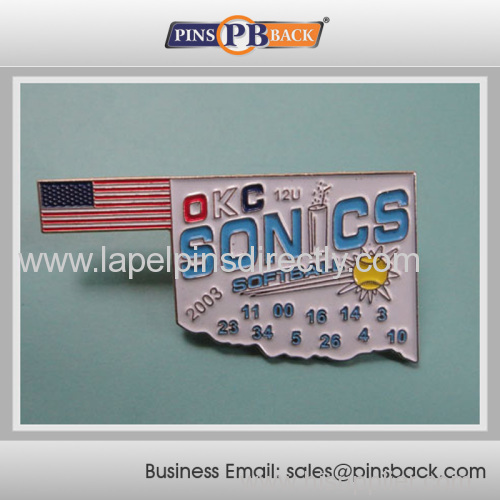 High quality metal soft enamel lapel pin