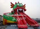 Dragon Red Huge Inflatable Water Park HR4040 EN71 For Pond Water Pool