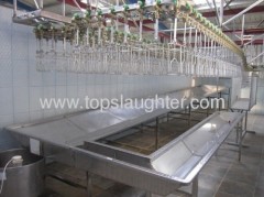 Poultry processing equipment bloodletting line