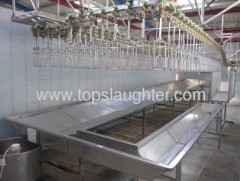 Poultry processing equipment bloodletting line