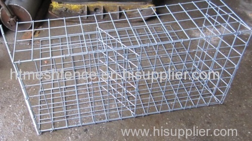 Zinc-aluminium coated stone cage net