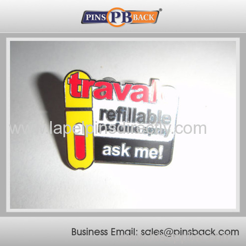 Metal magnet lapel pin