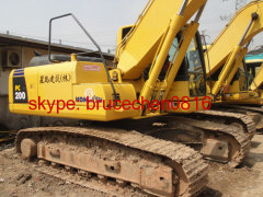 JAPAN nice used excavator komatsu second hand pc200-7 excavator