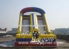 Residential Slippy Splash Kids Inflatable Slides Dual Lane , 100lbs - 800lbs