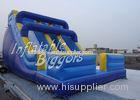 Hotel Promotion Blue Kids Inflatable Fun Rentals Slides For Festival Activity