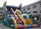 Kindergarten Commercial Kids Inflatable Slides Game Dragon , Fire-Resistant