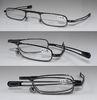 Stainless Steel Folding Reading Glasses 1.00 For Unisex , Popular Full Rim