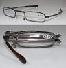Black Rectangular 2.50 Folding Reading Glasses For Men , Custom OEM