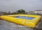 Kids Water Amusement Park Inflatable Water Pool Yellow , Puncture-Proof PVC