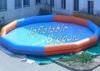 River Giant Blue Inflatable Water Pools PVC , Double Stitch Inflatable Water Game
