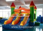 Giant Residential Inflatable Bounce House Jumper Castle Moonwalk With Obstacles