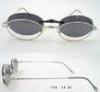 Mens Reading Glasses Frames With Clip On Sunglasses , Round Metal Framed