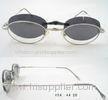 Mens Reading Glasses Frames With Clip On Sunglasses , Round Metal Framed