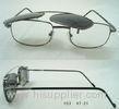 Square Eyeglass Frames With Clip On Sunglasses For Reading Glasses , Polarized Lens