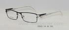 Clear / Black Metal Optical Frames , Spectacles Frames For Men With Round Face