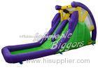 Home Backyard Green Residential Inflatable Water Slides With EN71 ASTM F963