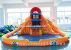 Kids Birthday Party PVC Inflatable Water Slide Dual Water With Pool , AU EN14960