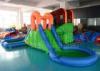 Waterproof PVC Dual Inflatable Twister Water Park Slide , HR4040 Inflatable Swimming Pool