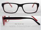 Handmade Acetate Optical Frames For Men / Women , Large Square 2 Color Custom