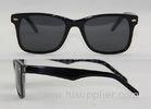 Plastic PC Polarized Sunglasses For Women , Black And Red Square Shaped New Fashion
