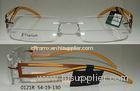 Rimless Bendable Titanium Glasses Frames Men With Demo Lens , Yellow Color