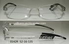 Bendable Titanium Rimless Eyeglass Frames For Women For Reading Glasses , Ready Stock