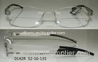 Bendable Titanium Rimless Eyeglass Frames For Women For Reading Glasses , Ready Stock