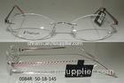 Pure Titanium Rimless Optical Eyeglass Frames For Boys , Vintage Round Shaped