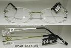 Mens Rimless Eyeglass Frames With Demo Lens , Flexible Beta Titanium In Fashion