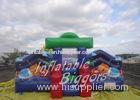 Fun City Blue Inflatable Play Center Rental , Birthday Party Places For Children