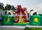 Huge Green Inflatable Fun City For Outdoor Advertising , Party Inflatable Rentals