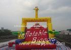 PVC Yellow Inflatable Obstacle Course For Advertisement , HR4040 EN14960