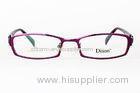OEM Custom Womens Dixon Optical Frames With Nose Pads , Purple / White , Demo Lens