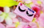 Long Thick Double Handmade Natural False Eyelashes Colored With Diamond