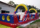 Leadless Inflatable Obstacle Course Double Stitch , Outdoor Inflatables For Kids