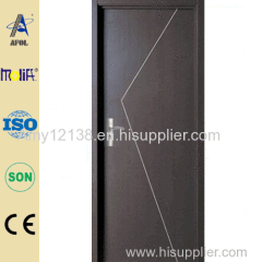 wooden single panel melamine door