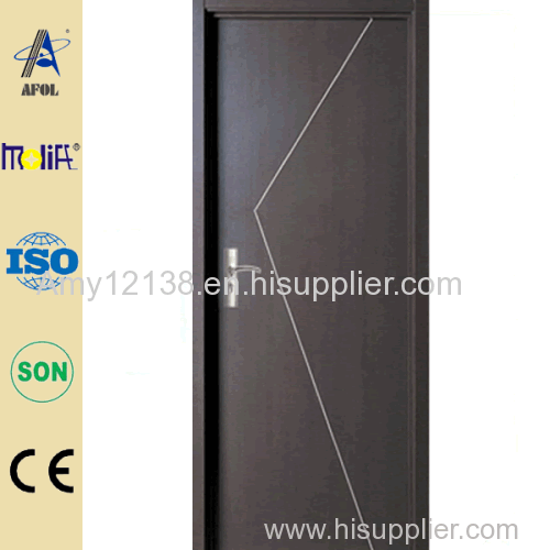 wooden single panel melamine door