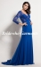 long jersey beading sheath v-neck evening dresses